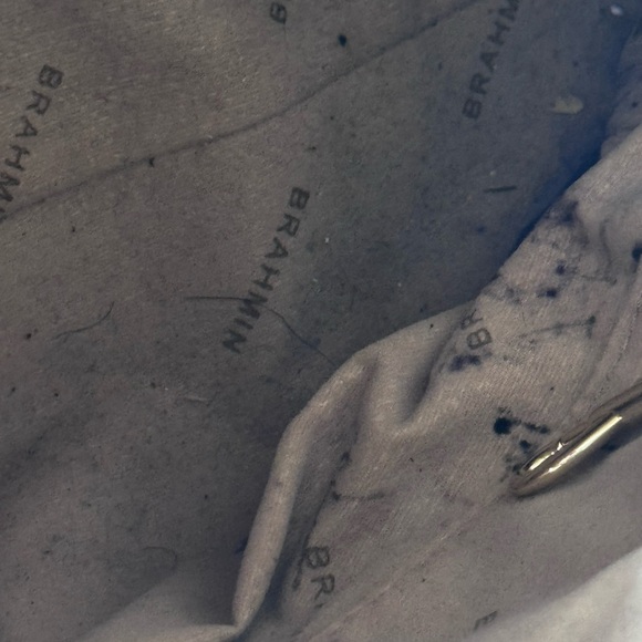 Brahmin Duxbury Satchel Black Charleston Leather Zip Top handle crossbody - Picture 9 of 14